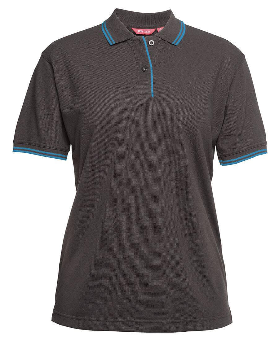 Jb's Ladies Contrast Polo 1st ( 11 Color ) (2LCP)